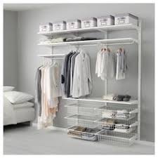 Elvarli 4 Sections White Bamboo Ikea In 2020 Ikea Closet Ikea Algot Closet System