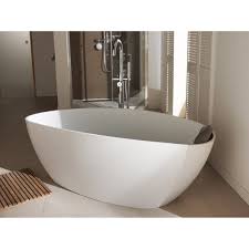 Baignoire Ilot Ovale L 157x L 71 Cm Blanc Mat Stori Baignoire Salle De Bain Leroymerlin Salle De Bain