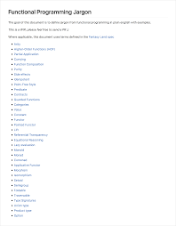 Functional Programming Jargon Defined In Plain English With Examples Jargon Programming Function