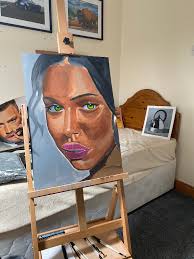 St Michaels Mount in Acrylics my first try at them