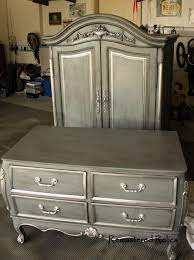 Remastered Relics Fabulous Effects With Silver Leaf And Glaze Paint Furniture Furniture Makeover Refurbished Furniture