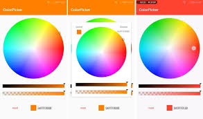 A rainbow color picker tab a pallet tab with a 18x12 matrix of colors a named tab with custom pallets. Top 10 Best Android Color Picker Libraries Our Code World