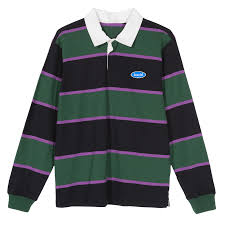 Black And Green Rugby Shirt Rugby Polo Black Green Luccid Clothing In 2020 Polo Shirt Outfits Mens Rugby Shirts Workwear Shirts