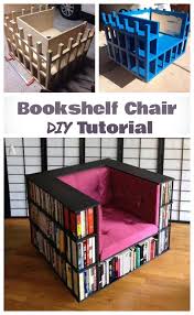 Diy living room furniture ideas: Diy Bookshelf Chair For Book Worms