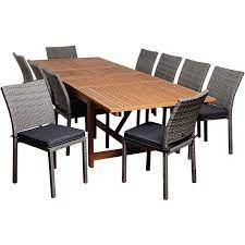 If a guest pops over you want to be able to quickly accommodate them and not spend a lot of time trying to adjust the table. Lorenzo Gray 11 Pc Extendable Patio Dining Set 7v213 Lamps Plus