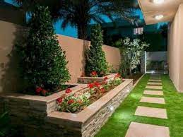 Dengan model tiang type 36 joglo dan batu alam secara lengkap. Desain Taman Samping Rumah Yang Indah Dan Menarik