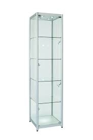 A variety of window pane kits consist of vinyl molding and connectors to create divided glass cabinets in grids or diagonal designs. Glass Cabinet Aluminium Single Door Various Colours Sizes