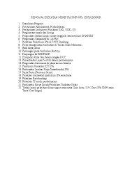 Berikut ini perangkat pembelajaran kurikulum 2013 smp kelas 7, 8 9 lengkap untuk semester 1 dan 2 format microsoft word. Doc Rencana Kegiatan Mgmp Ipa Smp Mts Kota Bogor Mellisa Liestianti Academia Edu
