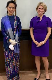 She met him while she was working for the united nations. Exim Chairman Kimberly Reed Meets With State Counsellor Of Myanmar Aung San Suu Kyi To Discuss Economic Development And Job Creation Exim Gov