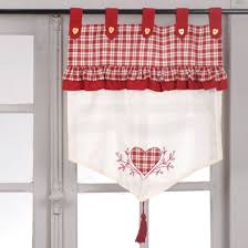 Brise Bise Carreaux Rouge Coeur Curtain Tende Finestra Country Tende Da Cucina Tende Country