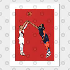 Every clutch damian lillard shot ever. Damian Lillard Game Winner Over Paul George Damian Lillard Posters And Art Prints Teepublic