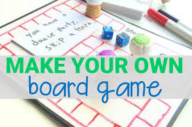 Create your own game board. Make Your Own Board Game The Kindergarten Connection
