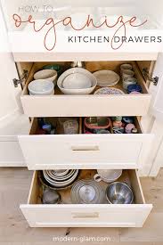 How To Organize Kitchen Drawers Modern Glam Interiors In 2020 Kitchen Drawers Kitchen Drawer Organization Kitchen Organization