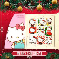 hello kitty 九入棉花糖禮盒 amandier雅蒙蒂文創烘焙禮品 hello kitty merry kitty