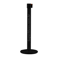 Pedestal e delimitador organizador de fila. Pedestal Zebrado Organizador E Marcador De Fila Unica 11 3431 7719