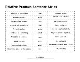 Relative Pronouns Who Whose Whom That Which Where Timesmagazinus Pronomen Arbeitsblatt Englisch