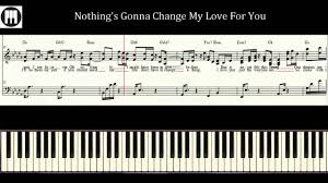 текст песни Nothing Gonna Change My Love For You Nothing S Gonna Change My Love For You Piano Tutorial Sheet Music Guide Online Piano Lessons Piano Lessons For Beginners Sheet Music