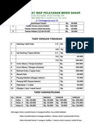 Cara menghitung ongkos jahit 2021. Tarif Klinik