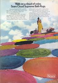 Sears has a great selection of carpet tiles. Vintage Sears Rugs Kitsch Retro Shag Carpet