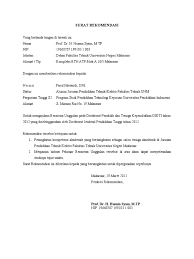 Disini ada dua surat rekomendasi. Surat Rekomendasi Beasiswa Unggulan Dikti