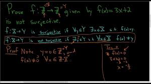 How To Prove A Function Is Not Surjective Onto Maths Exam Prove It Calculus