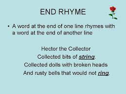 There are three types of internal rhyme. The Elements Of Poetry Is Hard To Define
