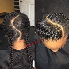 2 Gottin Zopfe Mit Webart Pinnel Braids With Weave Kids Goddess Braids 2 Goddess Braids