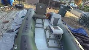 Start by cutting a piece of 3/4 plywood to fit the seat on your boat. Diy Inflatable Boat Seat Stands Youtube