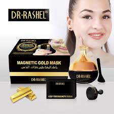 RASHEL Masker Wajah Kolagen Emas, Desain Baru Masker Magnetik Pembersihan  Dalam Anti-keriput Pemutih Lumpur