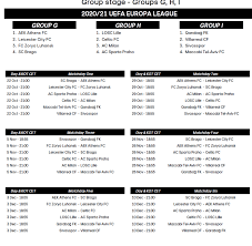 Pour cette première journée d'europa league un petit 2/3 avec : Rob Harris On Twitter Europa League Groups G I Fixtures Includes Leicester Celtic And Ac Milan