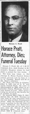 Horace Pratt obituary