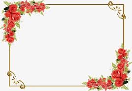 Borde De Flor Roja Borde De Flor Roja Rojo Flor Png Y Psd Para Descargar Gratis Pngtree Rose Frame Flower Frame Floral Border Design