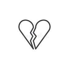 With icons for all occasions you will not have to purchase multiple packs but will have all the icons you will ever. Broken Heart Line Icon Stock Vector Illustration Of Hate 103179375