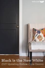Diy Updating Hollow Core Doors White Nest Black Interior Doors Benjamin Moore Graphite I Black Interior Doors Doors Interior Hollow Core Doors