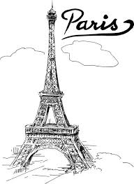 Torre Eiffel Para Colorear