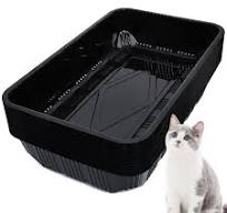 Tessco for you 30 Pack Disposable Plastic Litter Boxes for Cats Disposable  Cat Litter Tray for Small Pets Kitten Travel, 16.7 x 10.5 x 3.4 ...
