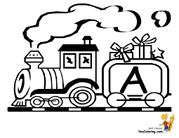 There are tons of great resources for free printable color pages online. Tootin Toy Train Christmas Alphabet Free Coloring Trains
