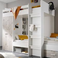 Hochbett kinder wissen von was sie reden wenn es um das hochbett geht. Etagenbett Hochbett Kinderbett Kinderzimmer Weiss Holz Mit Schrank Stauraum Leiter Schubladen Platzsparen Kinderzimmer Weiss Etagenbett Kinder Zimmer