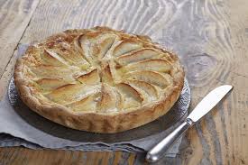 Tarte Aux Pommes A La Normande Et Chocolat Amande Recette Tarte Recette Tarte Aux Pommes Recette Dessert Facile