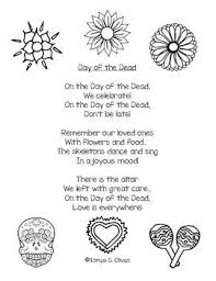 Here S A Poem You Can Use To Supplement Your Lessons For Day Of The Dead Check Out My Interactive Mini Books For Day Of The De Day Of The Dead Kids Poems