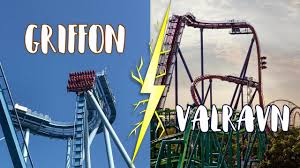 Griffon is a steel roller coaster located at busch gardens williamsburg amusement park in james city county, virginia. Coaster Duel Griffon Vs Valravn Youtube