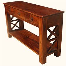 Solid Wood Oklahoma Farmhouse Console Table W 3 Storage Drawers Farmhouse Console Table Wood Entry Table Console Table Hallway