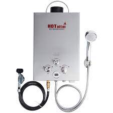 This vevor 18l tankless instant hot water heater uses liquefied petroleum gas (lpg). Hotaitai Portable Propane Water Heater 6l Tankless Water Heater With Pure Copper Water Tank For Camping Hot Water Shower On Demand Hot Water For Rv Outdoor Backyard Pet Grooming 14 Lb Csa
