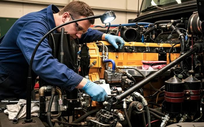 Truck engine rebuild service in Altona