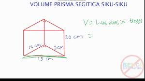 Untuk mencari luas segitiga adalah dengan cara menggunakan rumus luas = ½ × a × t. Volume Prisma Segitiga Siku Siku Konsep Mudah Matematika Sd Youtube