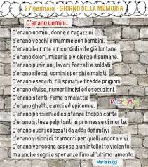 Ma perché il giorno della memoria si celebra ogni anno il 27 gennaio? Giorno Della Memoria Poesie E Frasi Memorie Poesia Scuola