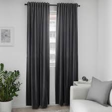 Was ist neu im ikea sortiment? Sanela 2 Gardinenschals Abdunk Dunkelgrau 140x300 Cm Ikea Deutschland