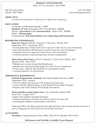 resume examples career & internship