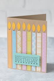 Personalize your own printable & online birthday cards for husband. Diy Easy Candle Birthday Cards Rose Clearfield