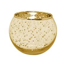 Glass votive holder with bright. Gb Home Collection Votive Tea Light Candle Holder Speckled Gold Metallic Finish Lead Free Thick Mercury